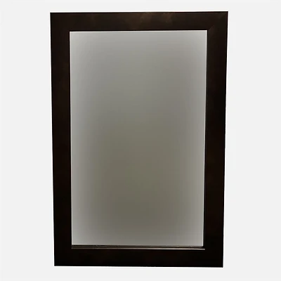 Espresso Large Flat Frame Mirror - 30x30