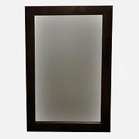 Espresso Large Flat Frame Mirror - 30x30