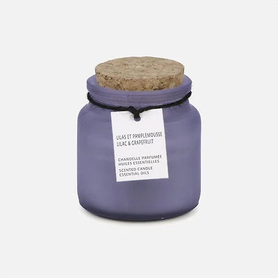 Purple Glass Candle - Lilac & Grapefruit