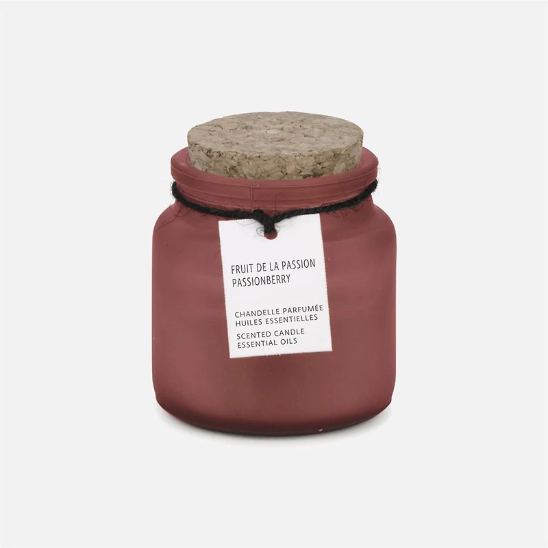 Glass Scented Candle Passion Berry