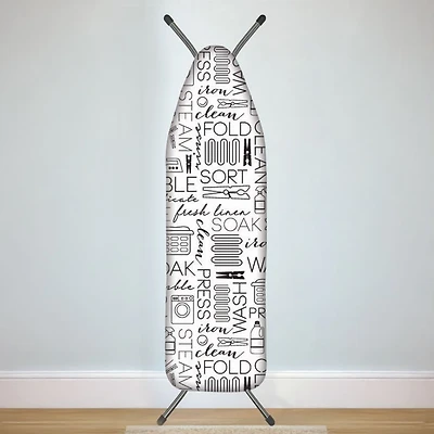 Neat & Tidy Ironing Board Cover - White and Black