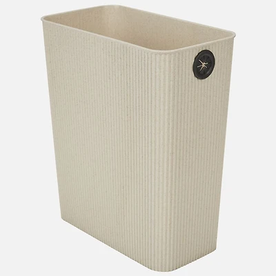 Waste Bin Rectangular Wheat Straw Natural