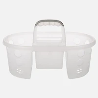 N&T Cleaning Wash Basket with Handle - White