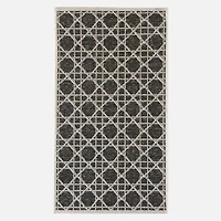 Monaco Griffin Rug - Black / Taupe