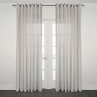 Prada Semi Sheer Jacquard Grommet Curtain