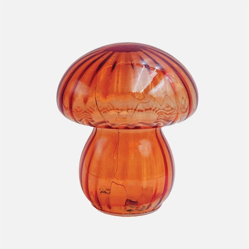 Mushroom Glass Table Lamp - Gold