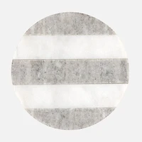 Maxwell & Williams Round Marble Coaster, 10cm - Beige & White 