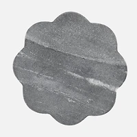 Scallop Marble Coaster Charcoal by Maxwell & Williams