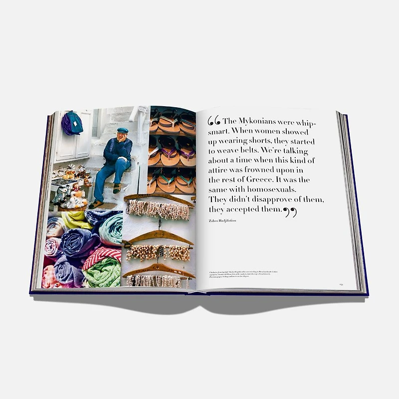 Beau livre de photographies décoratifs par Assouline - « Mykonos Muse »