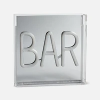 BAR Neon LED Sign-Red, 7"