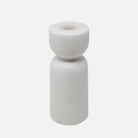 Bougeoir en marbre - Blanc
