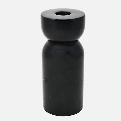 Marble Candle Holder - Black