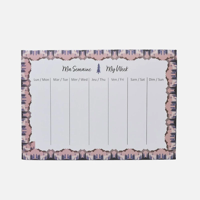 Weekly Planner Mountains 52 Sheets