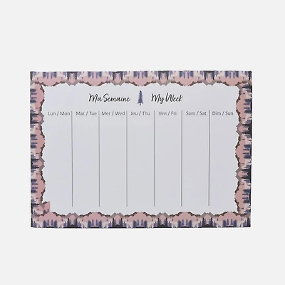 Weekly Planner Mountains 52 Sheets