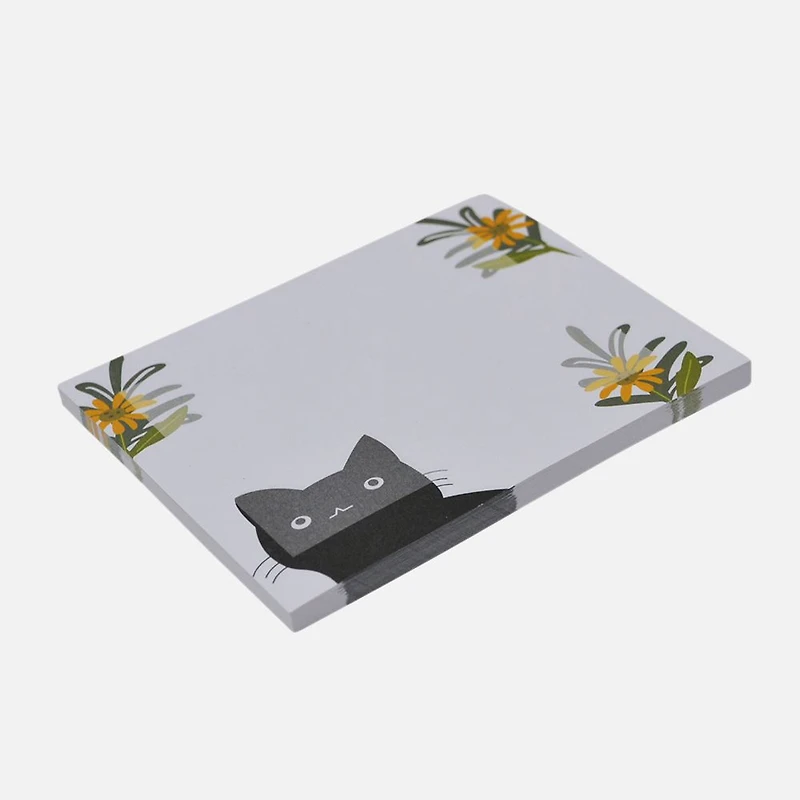 Sticky Notepad Flowers & Cats