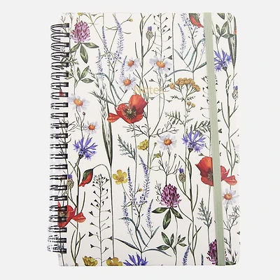 Cahier à couverture rigide Fleurs sauvages - 80 feuilles