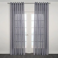 Rideau semi-transparent jacquard à œillets « Nobile »