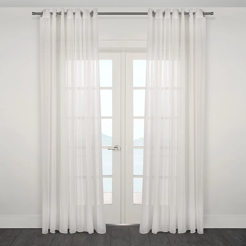 Rideau semi-transparent jacquard à œillets « Nobile »