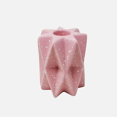 Pink Origami Candleholder - 8.5 cm