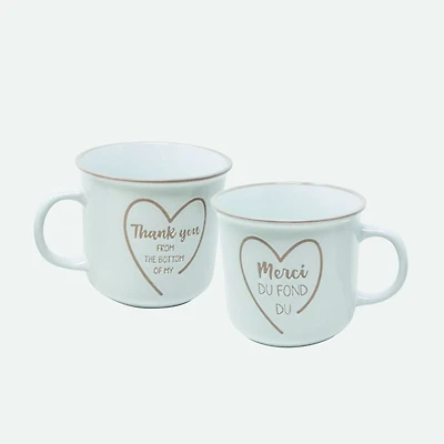  Thank You Bilingual Mug - 14oz  
