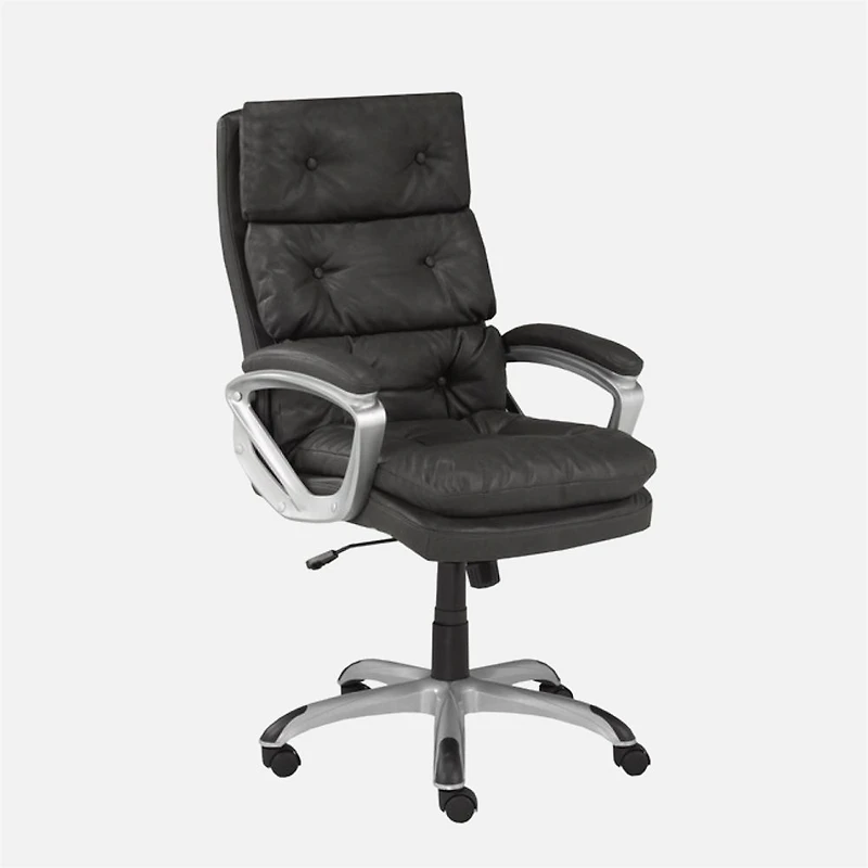 Brassex Chaise de bureau contemporaine - Gris