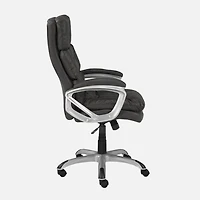 Brassex Chaise de bureau contemporaine - Gris