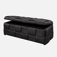 Ottoman de rangement - Noir