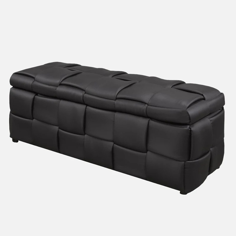 Ottoman de rangement - Noir