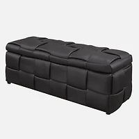 Ottoman de rangement - Noir