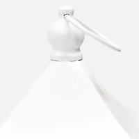 Lantern with 8" Led Light - White