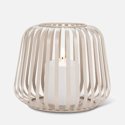 Cage avec bougie DEL - petite, sable