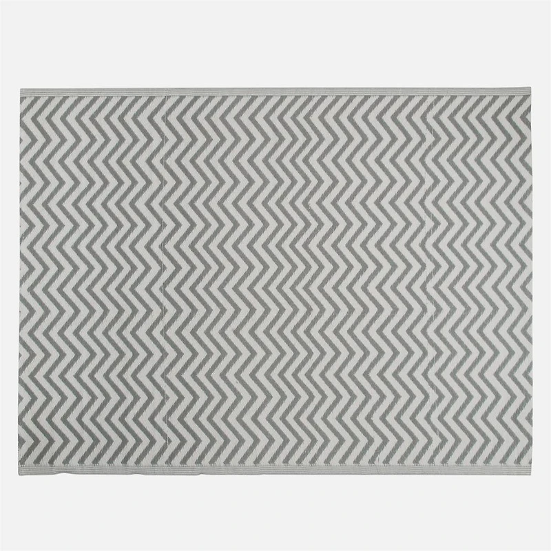 Outdoor Carpet Chevron Motif - Grey