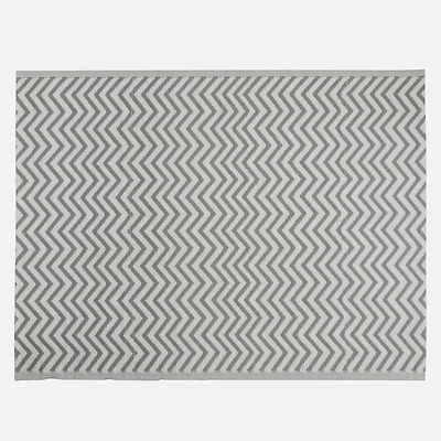 Outdoor Carpet Chevron Motif - Grey