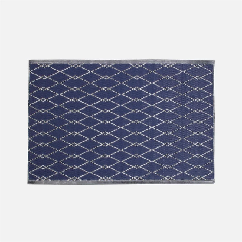 Tapis d'extérieur losanges - Bleu