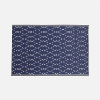 Diamond pattern Outdoor Carpet - Blue