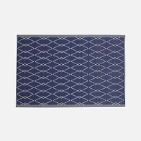 Tapis d'extérieur losanges - Bleu