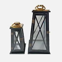 Lanterns, Set of 2 - Black