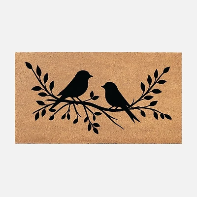Love Birds Coir Mat