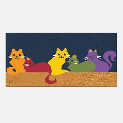 Cat Group Coir Mat - Black