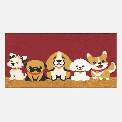 Tapis de coco Chiots - Naturel