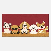 Tapis de coco Chiots - Naturel