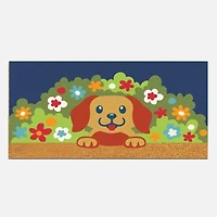 Tapis de coco Chiot des buissons - Bleu