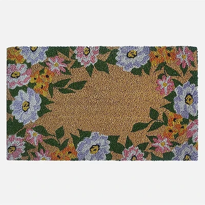 Paillasson en fibre de coco - Floral