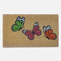 Coir Doormat - Butterflies