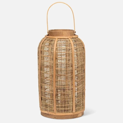 Tall Lantern with Handle, 16" -Natural