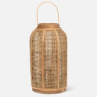 Tall Lantern with Handle, 16" -Natural