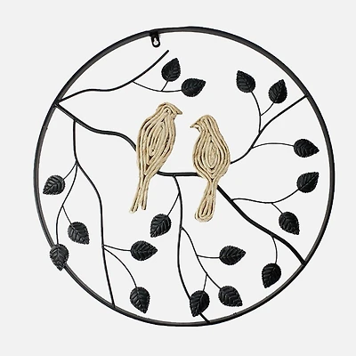 Circle Wall Decor with Birds
