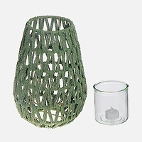 Nova Paper Rope Large Lantern - Green