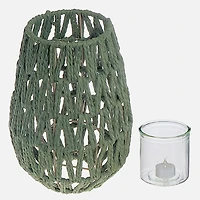 Nova Paper Rope Small Lantern - Green