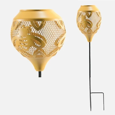 Lampe solaire DEL, jaune - Abeille